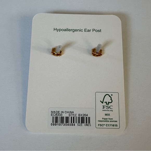 J.Crew Square sparkle earrings - Picture 3 of 4